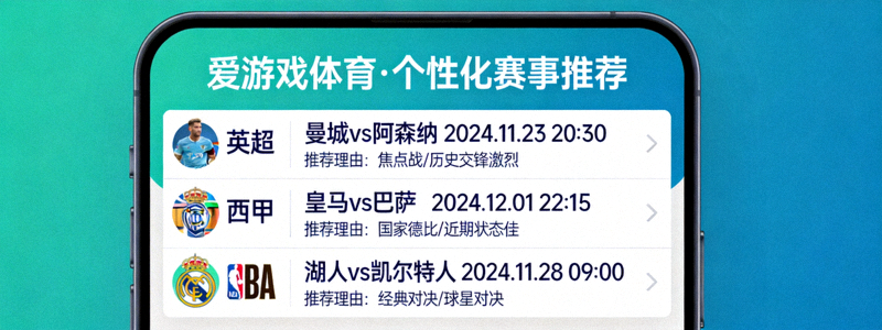 爱游戏体育根据用户偏好生成的个性化赛事推荐列表